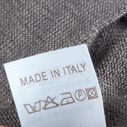 Pre Owned Brunello Cucinelli Grey Cashmere Cardigan L