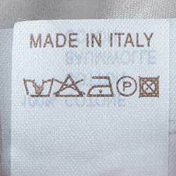 Pre Owned Brunello Cucinelli White Short Sleeve Top L