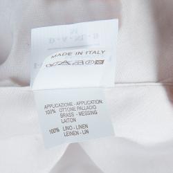 Pre Owned Brunello Cucinelli White Short Sleeve Top L