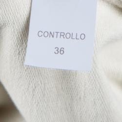 Pre Owned Brunello Cucinelli Beige Embellished Sleeve Sweatshirt L