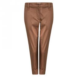 Brunello Cucinelli Rust Orange Cotton Tailored Pants M