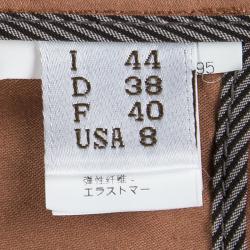 Brunello Cucinelli Rust Orange Cotton Tailored Pants M