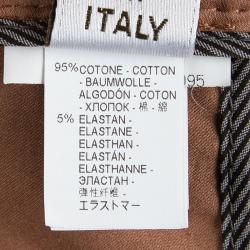 Brunello Cucinelli Rust Orange Cotton Tailored Pants M