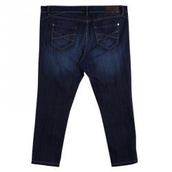 Brunello Cucinelli Indigo Dark Wash Denim Skinny Fit Jeans XXXL