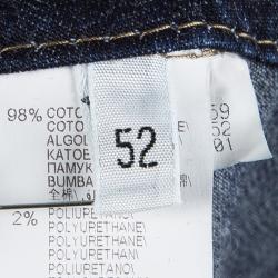 Brunello Cucinelli Indigo Dark Wash Denim Skinny Fit Jeans XXXL