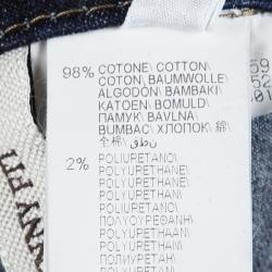Brunello Cucinelli Indigo Dark Wash Denim Skinny Fit Jeans XXXL