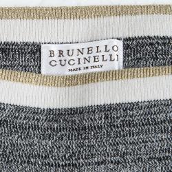 Pre Owned Brunello Cucinelli Dark Grey Elasticized Waist Pants XL