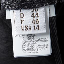 Pre Owned Brunello Cucinelli Dark Grey Elasticized Waist Pants XL