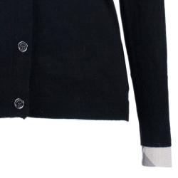 Pre Owned Burberry Brit Novacheck Cuff Cardigan Size S