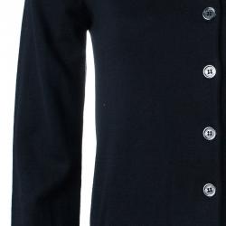Pre Owned Burberry Black Button Down Cardigan S