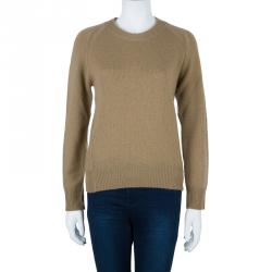 Pre Owned Burberry London Camel Cashmere Sweater L