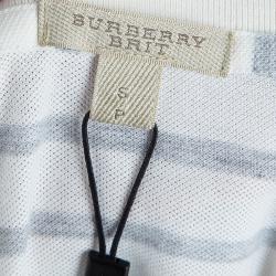 مملوكة مسبقًا تيشيرت بولو بربري بريت مخطط S