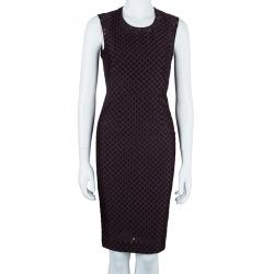 Pre Owned Burberry Plum Claret Dress XS