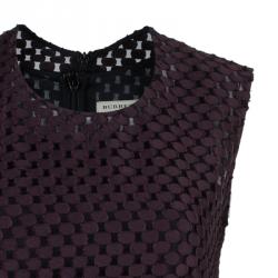 Pre Owned Burberry Plum Claret Dress XS