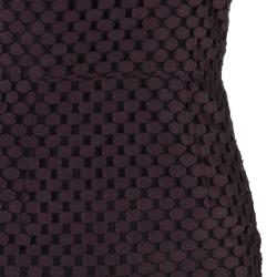 Pre Owned Burberry Plum Claret Dress XS