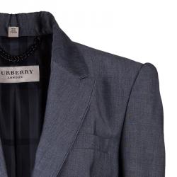 مملوكة مسبقًا Burberry London Grey Tailored Blazer M