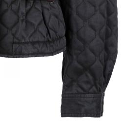 Pre Owned Burberry Brit Grey Quilted Short Jacket L