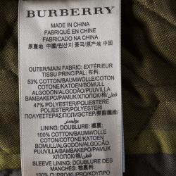 Pre Owned Burberry Brit Grey Quilted Short Jacket L