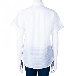 مملوكة مسبقًا توب بربري أكمام قصيرة أبيض XS