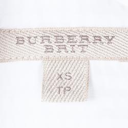 مملوكة مسبقًا توب بربري أكمام قصيرة أبيض XS