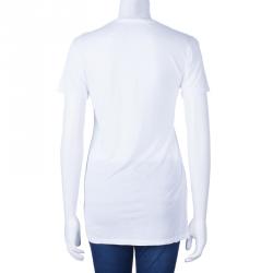 مملوكة مسبقًا Burberry White Crewneck T-Shirt M