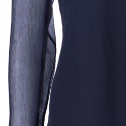 مملوكة مسبقًا Burberry Black Silk Button Down Top M