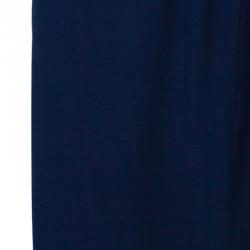 Pre Owned Burberry Navy Blue A-Line Skirt S