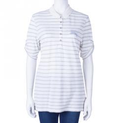 مملوكة مسبقًا Burberry Brit Striped Polo Shirt L