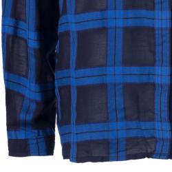مملوكة مسبقًا Burberry Blue/Black Check Cotton Shirt L