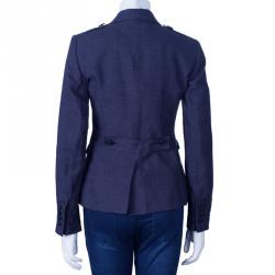 Pre Owned سترة بربري بطانة كروهات نوفاتشيك زرقاء S