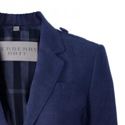 Pre Owned سترة بربري بطانة كروهات نوفاتشيك زرقاء S