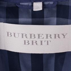 Pre Owned سترة بربري بطانة كروهات نوفاتشيك زرقاء S