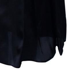 Pre Owned Burberry Black Silk Knee-length Skirt S