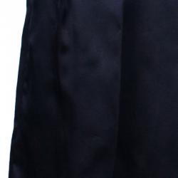 Pre Owned Burberry Black Silk Knee-length Skirt S