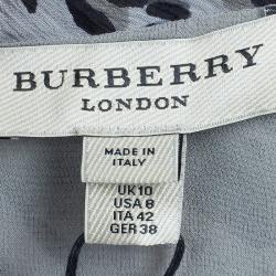 Pre Owned Burberry Grey Leopard Print Dress M