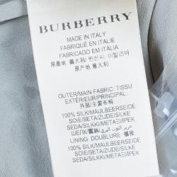 Pre Owned Burberry Grey Leopard Print Dress M