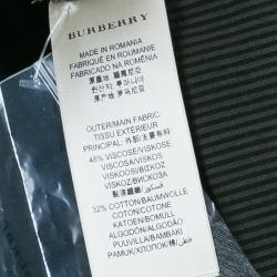 مملوكة مسبقًا قميص بربري بريت ميليتري أزرار أخضر مخطط XL