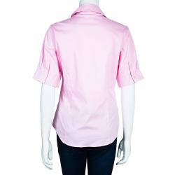 Pre Owned Burberry Pink Cotton Shirt M