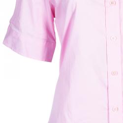 Pre Owned Burberry Pink Cotton Shirt M