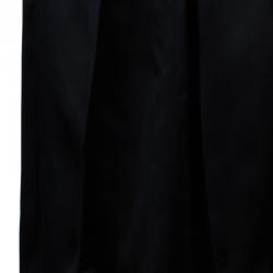 Pre Owned Burberry Black Silk Knee-length Skirt M