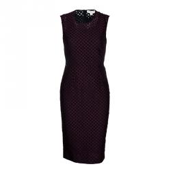 Pre Owned فستان بربري لندن كلاريت بنفسجي XS