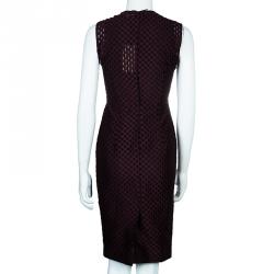 Pre Owned فستان بربري لندن كلاريت بنفسجي XS