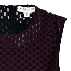 Pre Owned فستان بربري لندن كلاريت بنفسجي XS