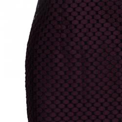 Pre Owned فستان بربري لندن كلاريت بنفسجي XS