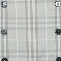 Pre Owned Burberry Novacheck Wraparound Pleated Mini Skirt M