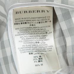 Pre Owned Burberry Novacheck Wraparound Pleated Mini Skirt M