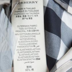 Pre Owned Burberry Brit Beige Novacheck Button Down Long Sleeve Cotton Shirt M