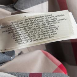 Pre Owned Burberry Brit Beige Novacheck Button Down Long Sleeve Cotton Shirt M