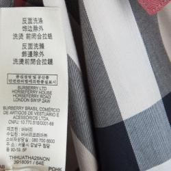 Pre Owned Burberry Brit Beige Novacheck Button Down Long Sleeve Cotton Shirt M