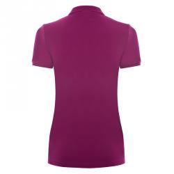 Pre Owned Burberry Brit Magenta Pink Short Sleeve Polo Shirt S